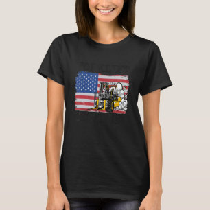 Pakhuis American Flag Forklift Operator Forklift T-shirt