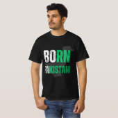 Pakistaan geboren om te vertegenwoordigen t-shirt (Voorkant volledig)
