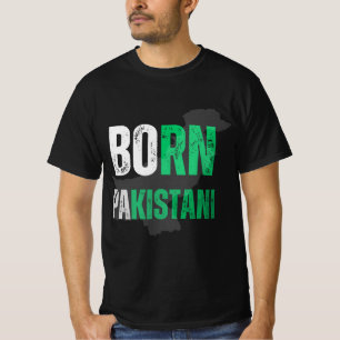 Pakistaan geboren om te vertegenwoordigen t-shirt