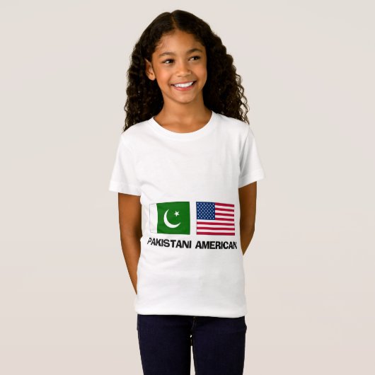 Pakistaans-Amerikaans T-shirt (Voorkant volledig)