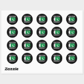 Pakistaans cricket ronde sticker (Vel)