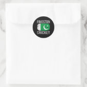 Pakistaans cricket ronde sticker (Tas)