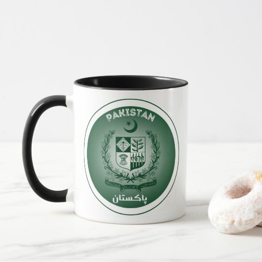 Pakistaans Erfgoedembleem Mok (Met donut)