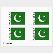 pakistaans land naam rechthoekige sticker (Vel)