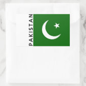 pakistaans land naam rechthoekige sticker (Tas)