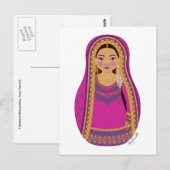 Pakistaans Matryoshka-Briefkaart Briefkaart (Voorkant / Achterkant)
