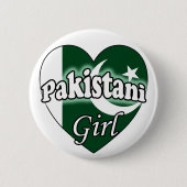 Pakistaans meisje ronde button 5,7 cm (Voorkant)