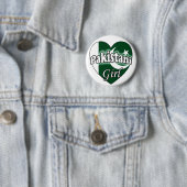 Pakistaans meisje ronde button 5,7 cm (In situ)