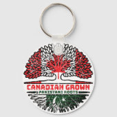 Pakistaans Pakistaans Canada Tree Roots Flag Sleutelhanger (Achterkant)