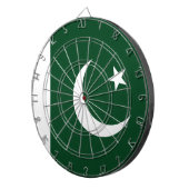 Pakistaans vlaggendartboard dartbord (Voorkant Rechts)