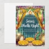 Pakistaanse bruiloft uitnodiging & Digital Mehendi (Voorkant / Achterkant)