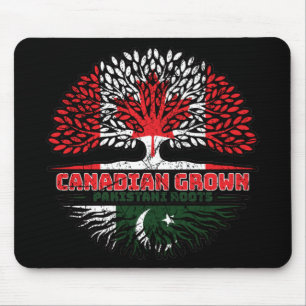 Pakistaanse Canadese boomwortels Vlag Muismat