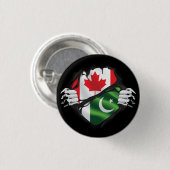 Pakistaanse Canadese handvuurvlieger Ronde Button 3,2 Cm (Voorkant /achterkant)