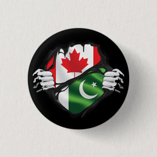 Pakistaanse Canadese handvuurvlieger Ronde Button 3,2 Cm