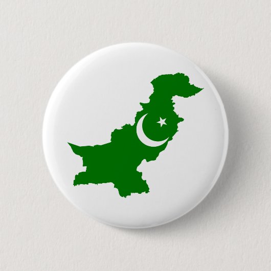 Pakistaanse kaart ronde button 5,7 cm (Voorkant)