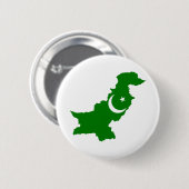 Pakistaanse kaart ronde button 5,7 cm (Voorkant /achterkant)