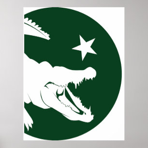 Pakistaanse krokodil Pakistaanse nationale dierenv Poster