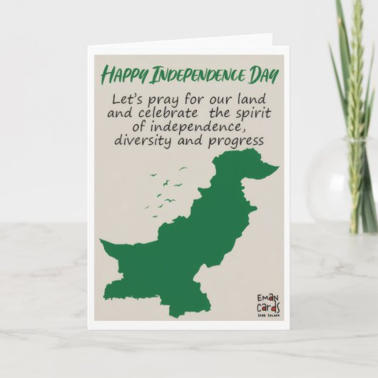 Pakistaanse Onafhankelijkheidsdag - Kaart (Voorkant)