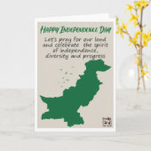 Pakistaanse Onafhankelijkheidsdag - Kaart (Gele Bloem)