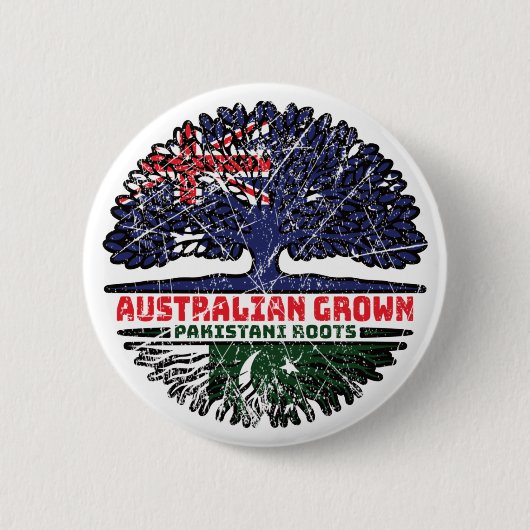 Pakistaanse Pakistaanse Australische Australiër - Ronde Button 5,7 Cm (Voorkant)