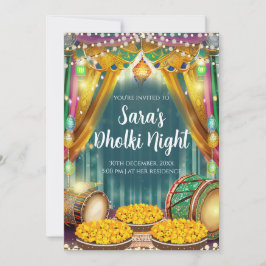 Pakistaanse trouwuitnodiging & Digitale Mehendi-ui Kaart