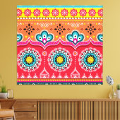 Pakistaanse Truck Art: Kleurrijk Canvas Afdruk (Insitu (Woonkamer))