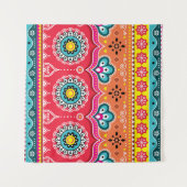 Pakistaanse Truck Art: Kleurrijk Wandkleed (Voorkant (horizontaal))