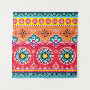 Pakistaanse Truck Art: Kleurrijk Wandkleed