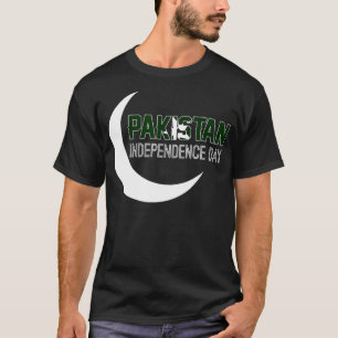 Pakistaanse vlag 14 augustus Happy Independenc T-shirt