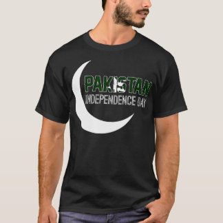 Pakistaanse vlag 14 augustus Happy Independenc T-shirt