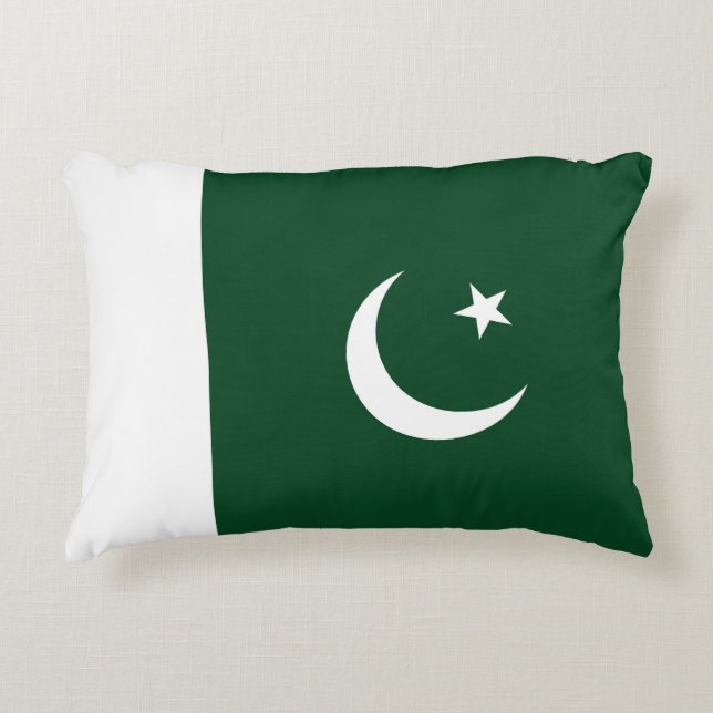 Pakistaanse vlag accent kussen (Voorkant)