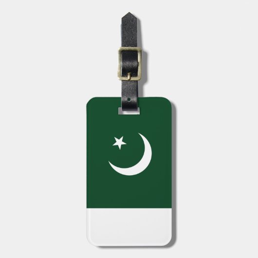 Pakistaanse vlag bagagelabel (Voorkant verticaal)