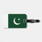 Pakistaanse vlag bagagelabel (Achterkant horizontaal)