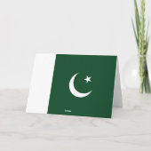 Pakistaanse vlag bedankkaart (Achterkant)