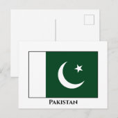 Pakistaanse vlag briefkaart (Voorkant / Achterkant)