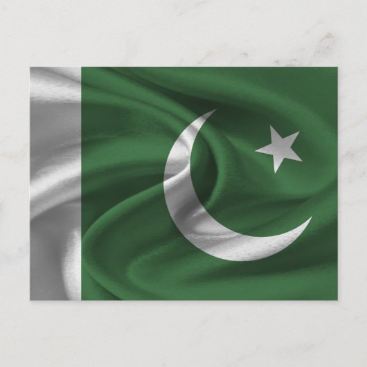 Pakistaanse vlag briefkaart (Voorkant)