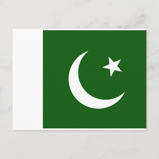 Pakistaanse vlag briefkaart (Voorkant)