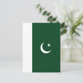 Pakistaanse vlag briefkaart (Staand voorkant)