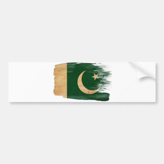 Pakistaanse vlag bumpersticker (Voorkant)