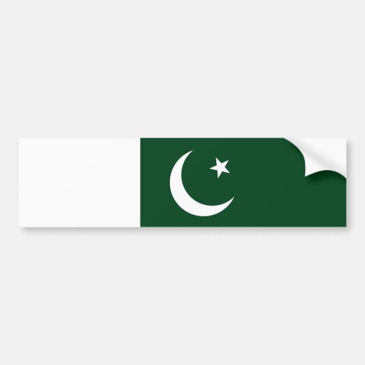 Pakistaanse vlag Bumpersticker (Voorkant)