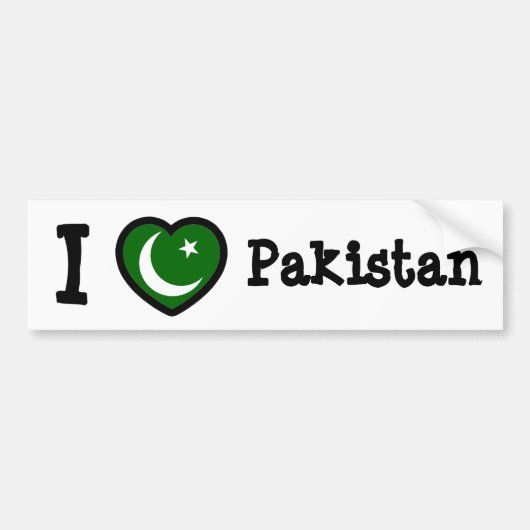 Pakistaanse vlag bumpersticker (Voorkant)