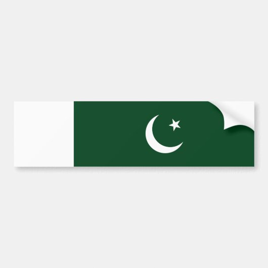 Pakistaanse vlag bumpersticker (Voorkant)