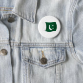 Pakistaanse vlag-Button Ronde Button 5,7 Cm (In situ)