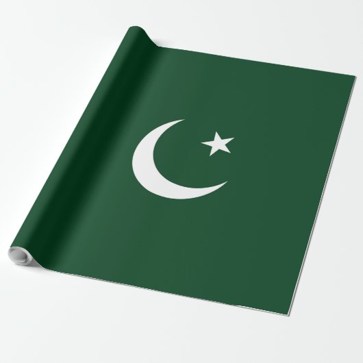 Pakistaanse vlag cadeaupapier (Uitgerold)