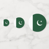 Pakistaanse vlag confetti (Achterkanten)