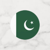Pakistaanse vlag confetti (Kleine voorkant)