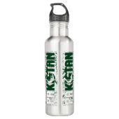 Pakistaanse vlag: een prachtig patriottisch waterfles (Achterkant)