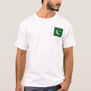 Pakistaanse vlag en kaart T-Shirt