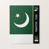 Pakistaanse vlag en Pakistaans land/Pakistan Legpuzzel (Verticaal)