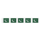 Pakistaanse vlag en Pakistaans reizen, vakantie/sp Grosgrain Lint (Voorkant)